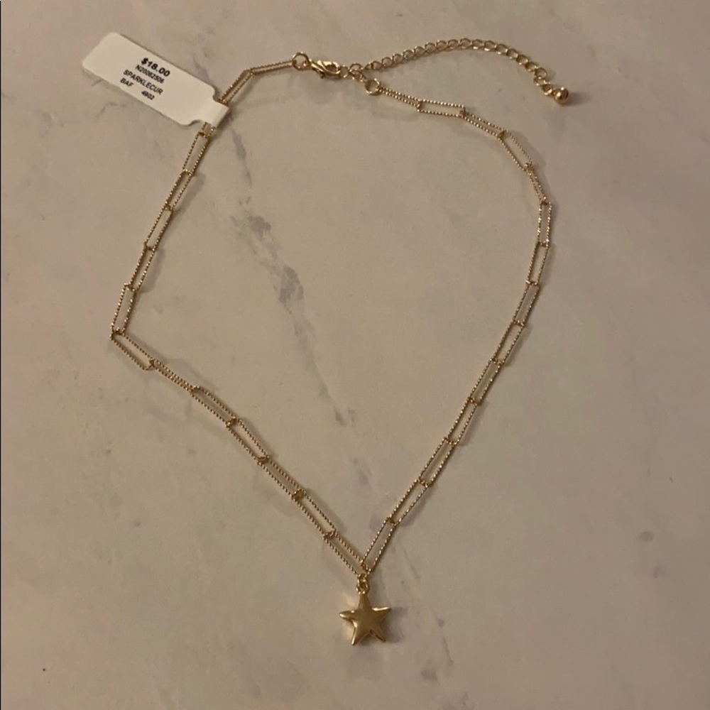 Francesca‘s gold necklace